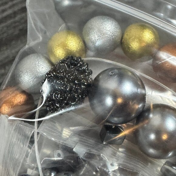 Metallic & Gemstone Bead Grab Bag – 11 oz Mixed Jewelry-Making Beads - Picture 8 of 9